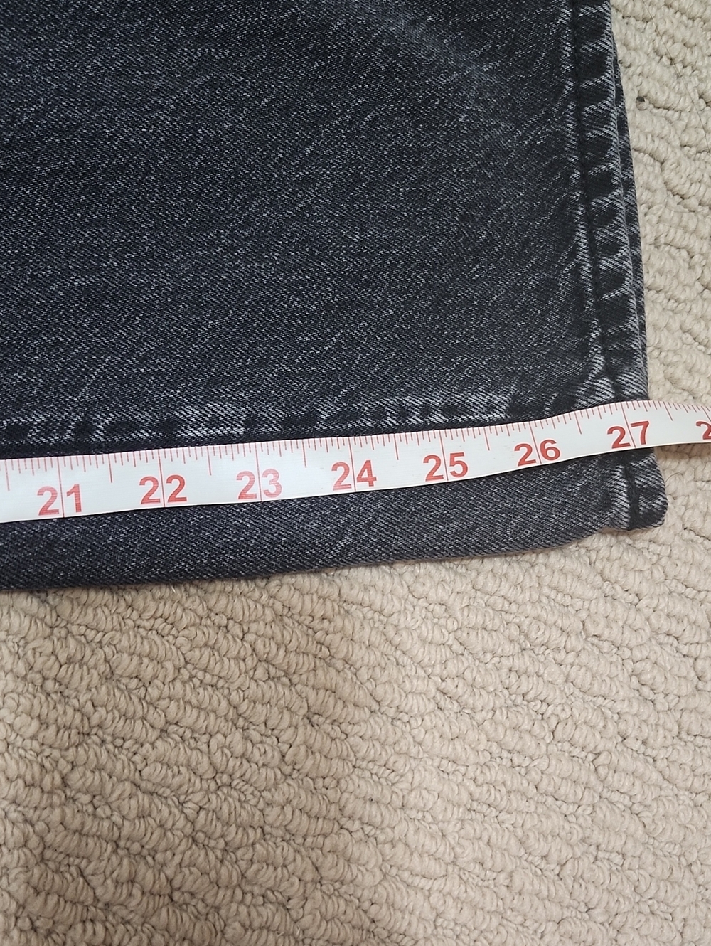 GU (UNIQLO Japan) Black/Grey High-Waist Jeans, Size 25 Waist, EUC 👖 (Worn Once) - Picture 11 of 12